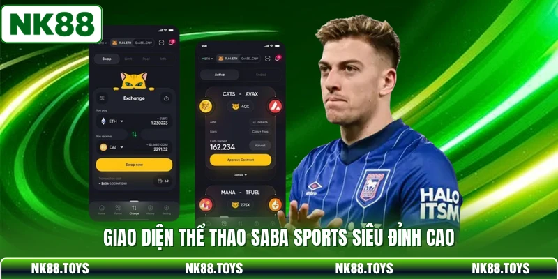 Giao diện thể thao Saba Sports siêu đỉnh cao 