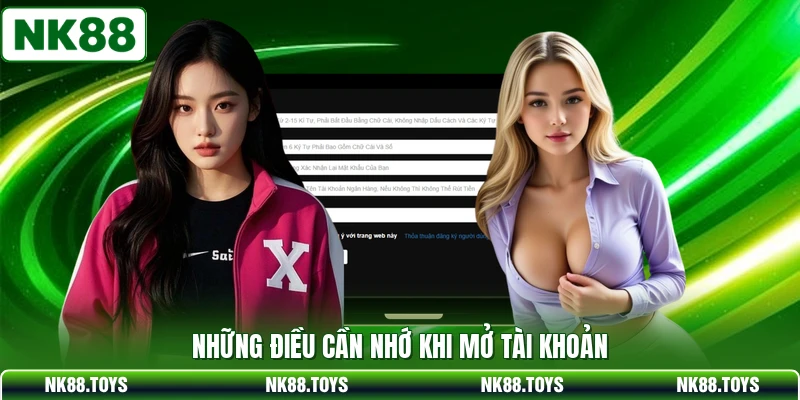 Những điều cần nhớ khi mở tài khoản